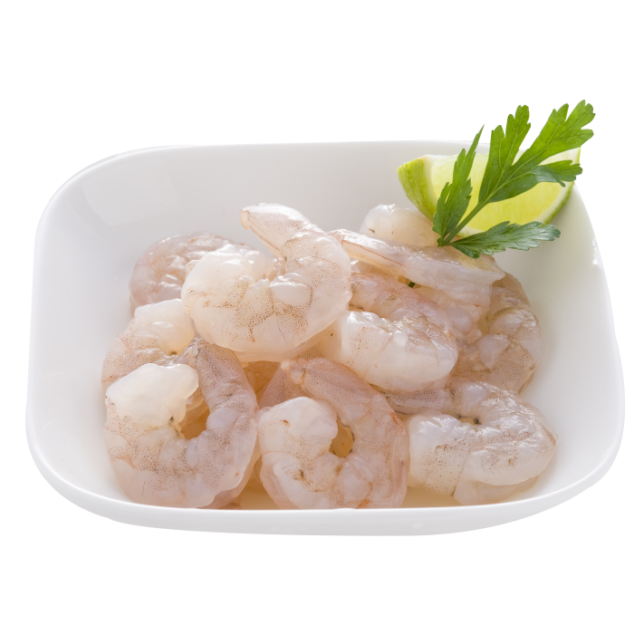 Raw king prawns